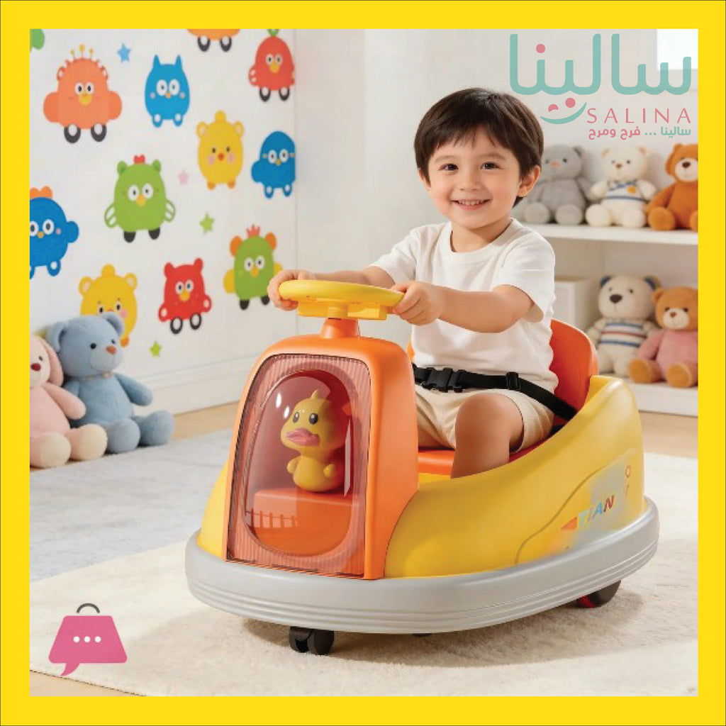 🚗✨ سيارة الأطفال الكهربائية الذكية – متعة القيادة تبدأ من هنا! ✨🚗